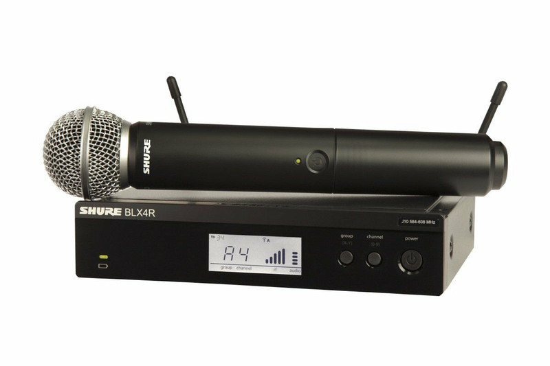 Shure BLX24R/SM58 H10 Handheld Wireless Microphone System SM58 mic w/ Free Bag
