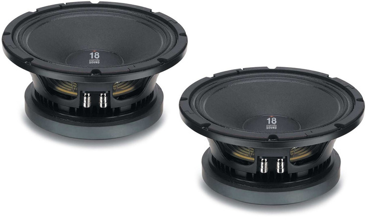 2x Eighteen Sound 10MB600C Mid-Bass Mid-Range 18 Sound Replacement 10" Speaker