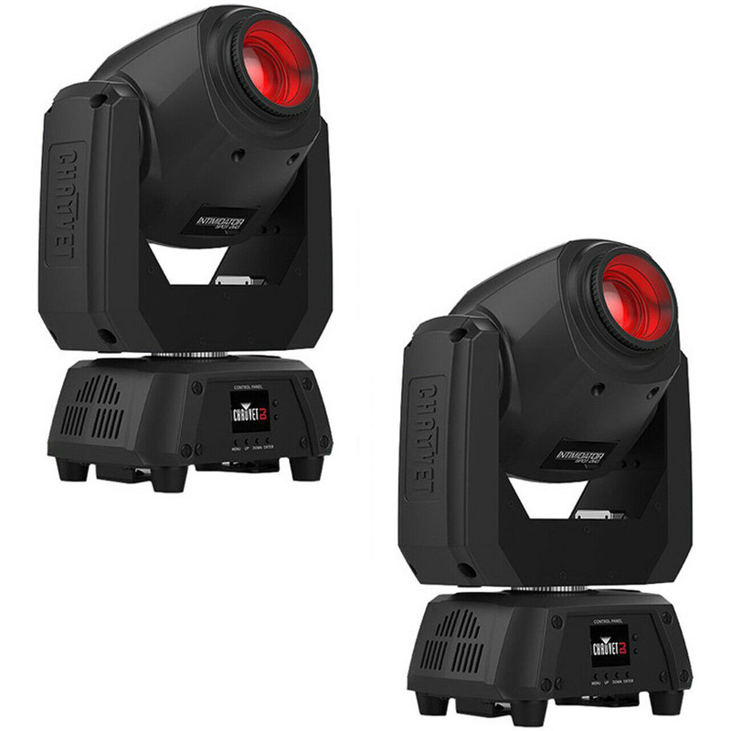 2x CHAUVET Intimidator Spot 260 DJ/Club LED Moving-Head Light Fixture w/ Bracket