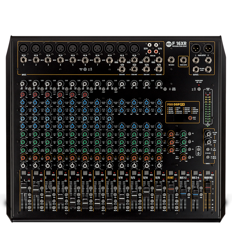 RCF F 16XR 16-Channel Mixing Console With Multi-FX DSP & Recording F16XR