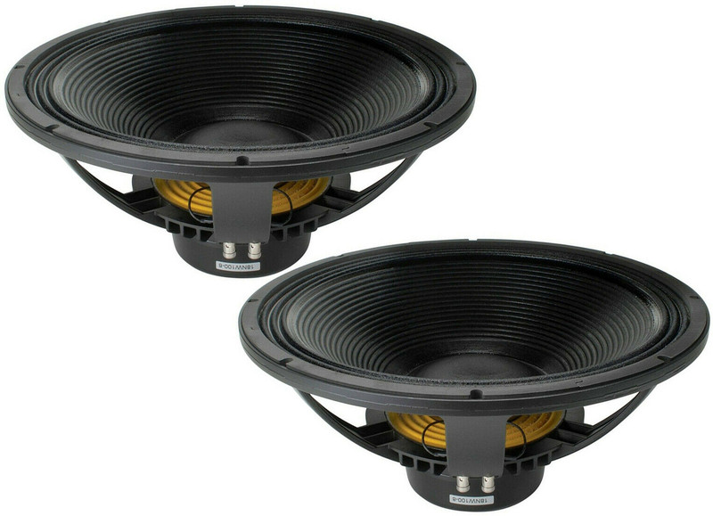 Pair B&C 18NW100-8 18inch Neodymium Subwoofer Speaker