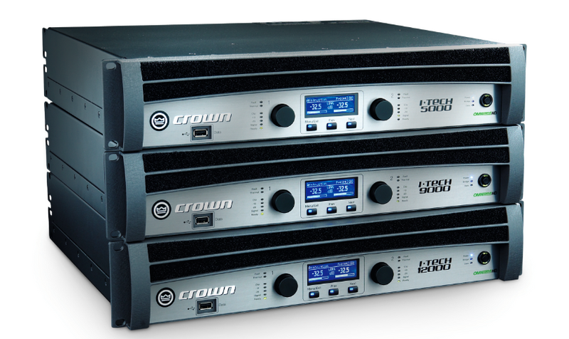 Crown I-Tech 9000HD USFX Two-Channel, 3500W at 4-Ohm Power Amplifier OMNIDRIVEHD