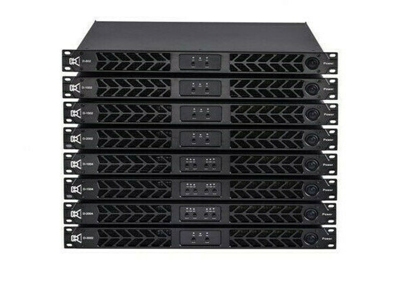 CVR Audio D-3002 Professional 2-Channel Class D One Space Power Amplifier BLACK