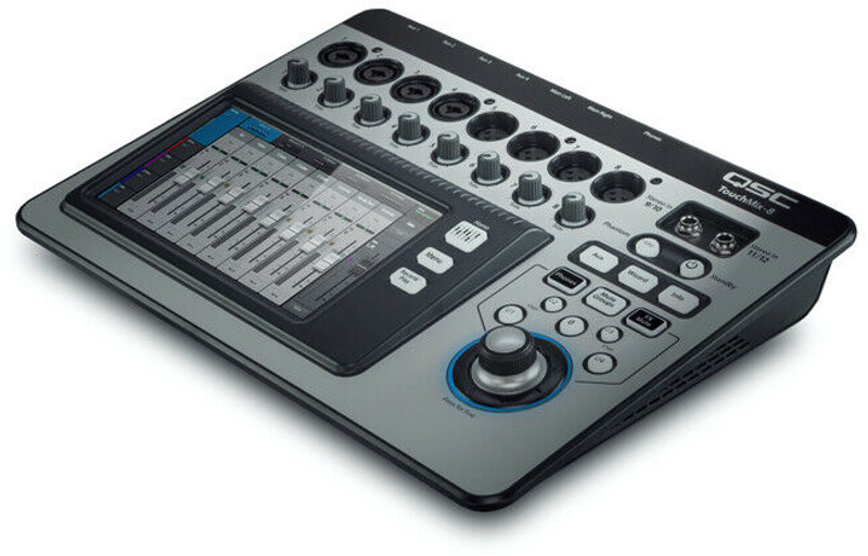 QSC TOUCHMIX-8 8-Channel Compact Touch-Screen Digital Audio Mixer w 8 Mic inputs