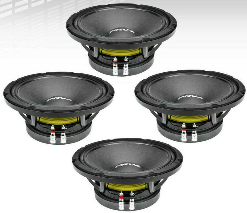 4x PRV Audio 10MB800FT Pro 10" Midbass FORTE Car Audio Speaker 800 Watts 8-Ohms.