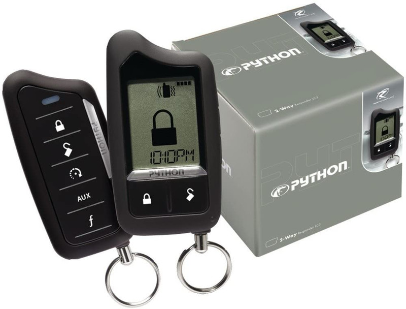 Python 5706P LCD 2-Way Car Security and Remote Start System Up To One Mile Range