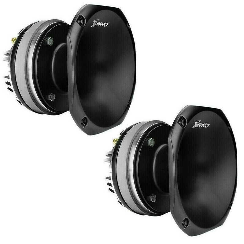 2x Timpano TPT-DH2000 2" Exit Titanium Driver + Slim Horn combo 200W 109dB 8-Ohm