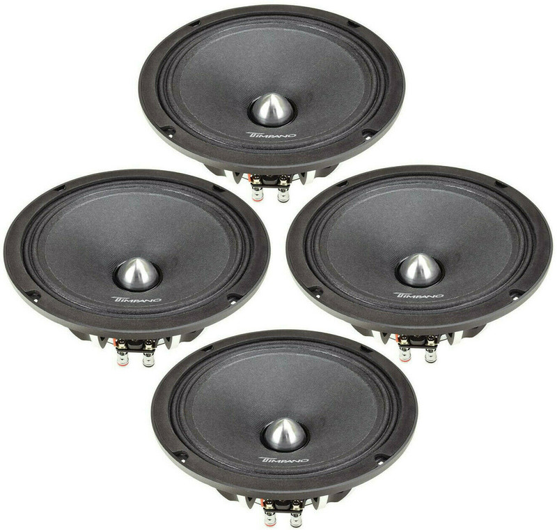 Timpano TPT-NEO8 BULLET 8" Neodymium Midrange Bullet Speaker, 400W 4-Ohms (2x PAIRS)