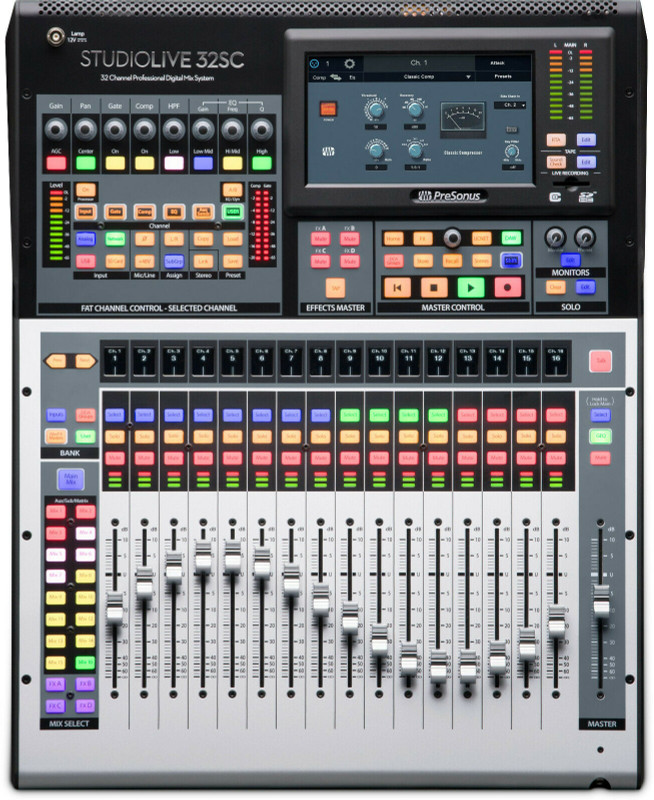 PreSonus StudioLive 32SC 32-Channel Digital Mixer / Recorder and USB  Interface