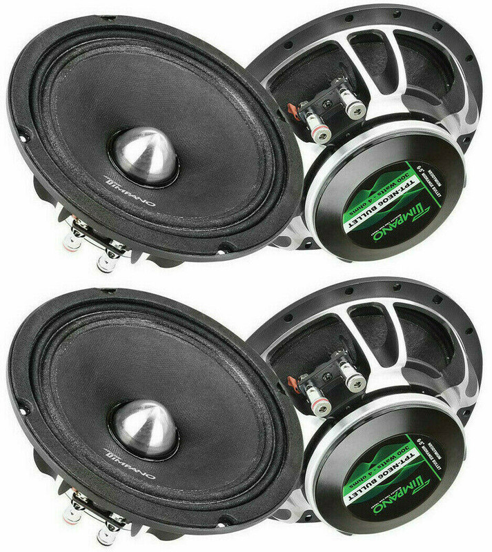 Timpano TPT-NEO6 BULLET 6.5" Pro / Car Audio Mid-Range Speaker 300W ( 2x PAIRS )