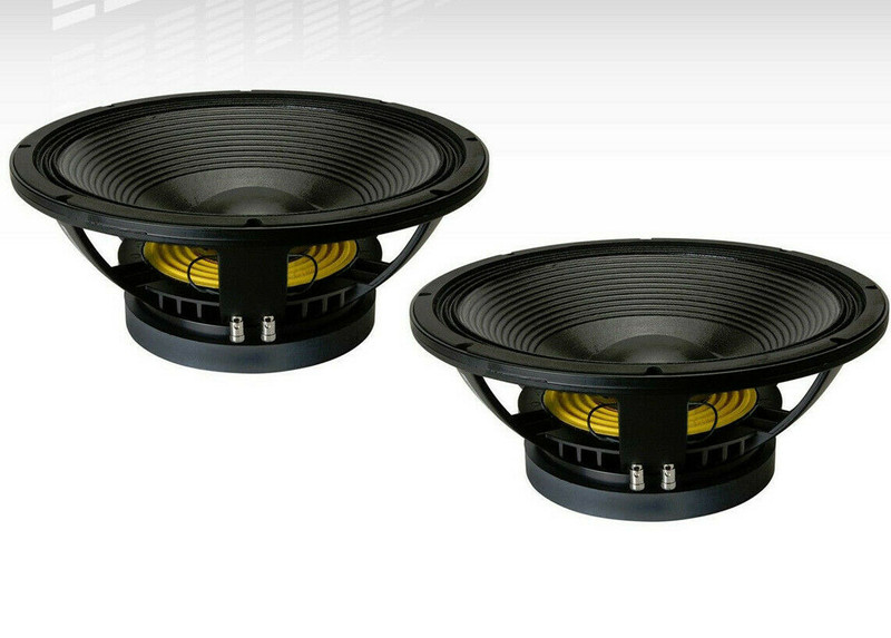 2x B&C 15TBX100-8 15" Hi-Performance Subwoofer 2000W 8-Ohm Bass Woofer Speaker.