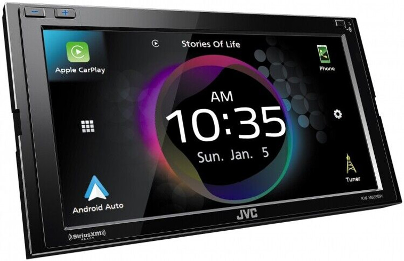 JVC KW-M865BW 6.8" Digital Multimedia Car Receiver With Bluetooth and Dual USB