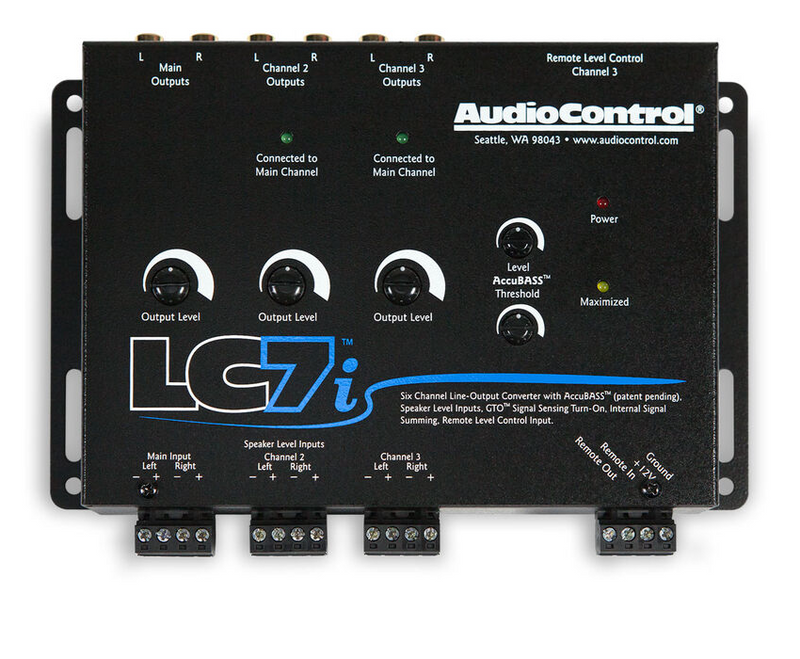 AUDIOCONTROL LC7i Black 6 Channel Car Stereo Line Out Converter Bass Restoration