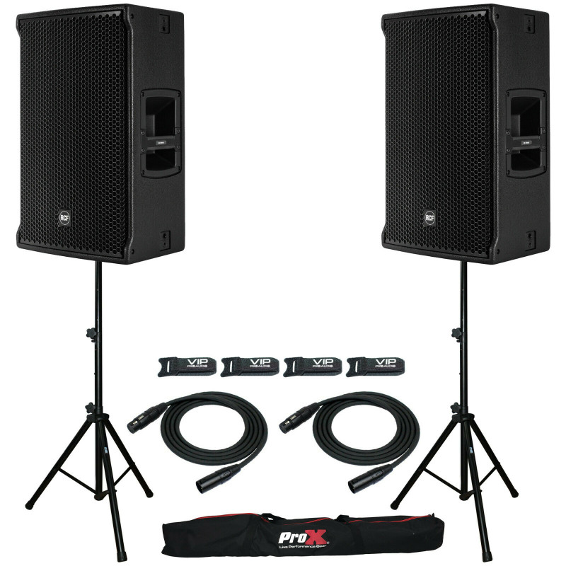 2x RCF NX 32-A 12" Active 2-Way Powered Speaker 1400W + Accessories (MINT)