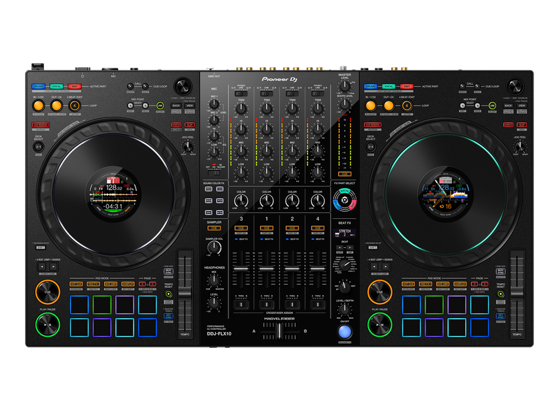 Pioneer DDJ-FLX10 4-Channel DJ Performance Controller For Rekordbox and Serato DJ Pro