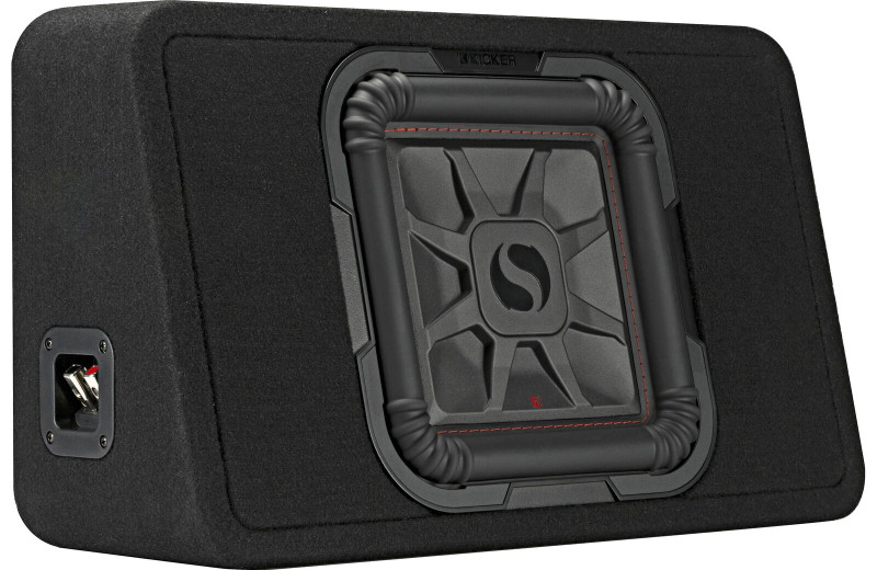 Kicker 46TL7T102 10" Solo-Baric Subwoofer in Thin Profile Enclosure, 2-Ohm, 500W