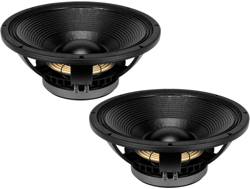 Two B&C 18PS100 18" Replacement Woofer Speaker