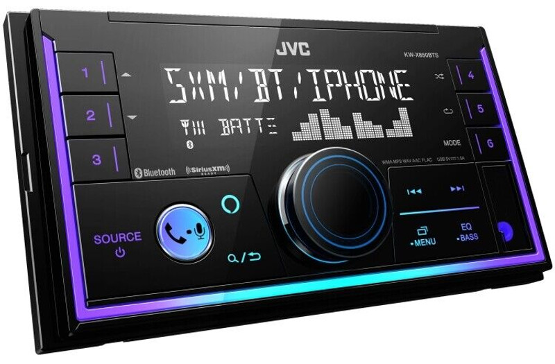 JVC KW-X850BTS 2-DIN Digital Media Receiver Bluetooth, USB, SiriusXM, Alexa