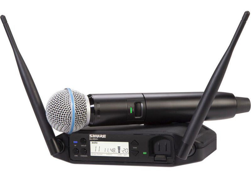 Shure GLXD24+/B58-Z3 Digital Wireless Handheld System BETA 58A Vocal Microphone