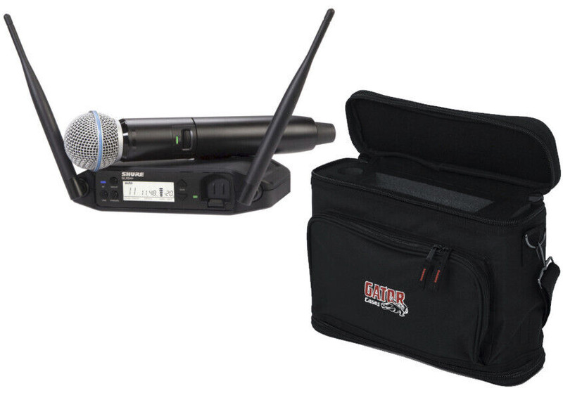 Shure GLXD24+/B58-Z3 Digital Wireless Handheld System With BETA 58A Mic + GM-1W