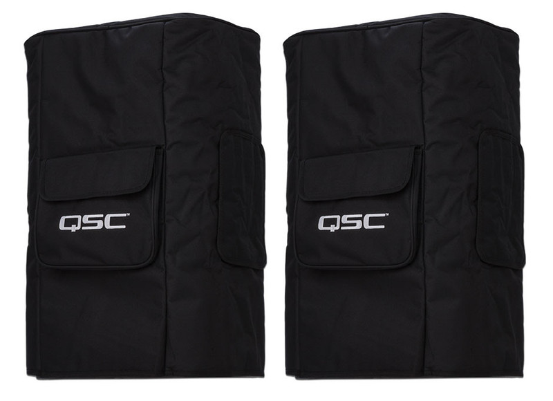 2x  QSC KW122 Cover Soft, padded cover made w/ heavy-duty Nylon/Cordura material for KW122.