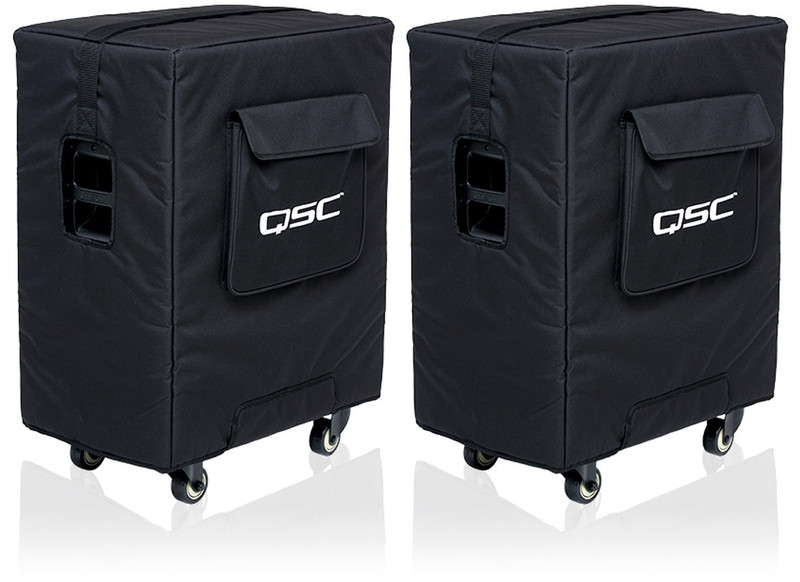 2x QSC KS212C CVR Soft, padded cover made w/ weather-resistant heavy-duty Nylon/Cordura material for KS212C