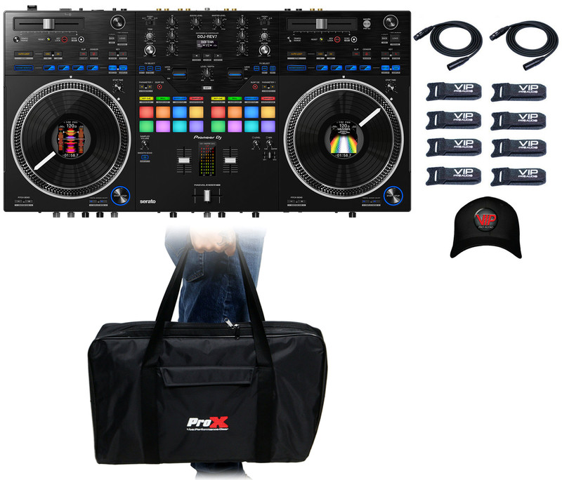 Pioneer DDJ-REV7 Scratch-Style Controller for Serato DJ Pro + Free XB-MDDJ1K MANO Bag
