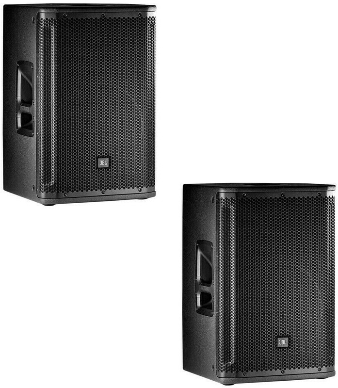 2x JBL SRX812P 12" 2-Way Full Range Bass Reflex Self-Powered Speaker w/DSP 2000W (MINT)