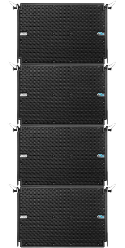 4x DB Technologies DVA T12 Active Line Array module 12"/ 6.5"/ 1" 1500W