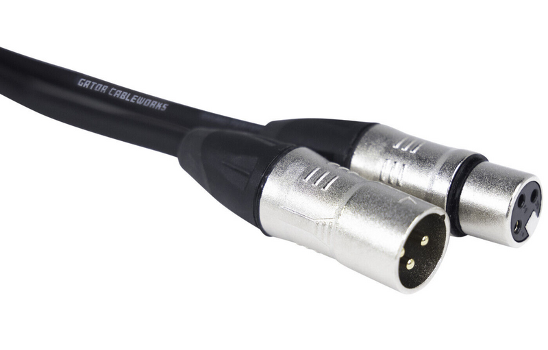 Gator GCWB-XLR-10 Backline Series 10 Foot XLR Male to XLR Female Microphone Cable