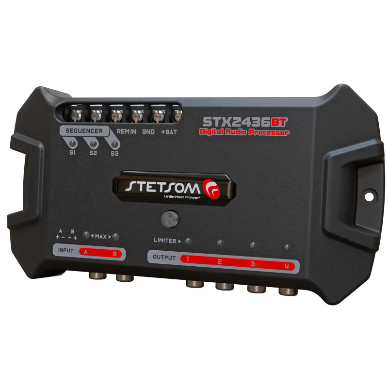 Stetsom STX2436BT Bluetooth Equalizer / Crossover 4 Output Channel with Full DSP