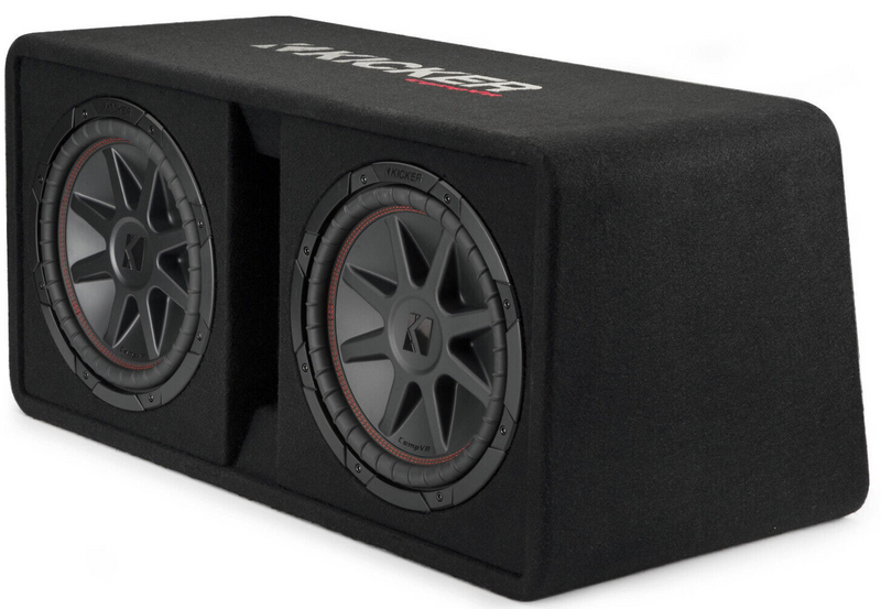 Kicker 48DCVR122 Car Audio 12" Dual subwoofers in Vented Enclosure 2-Ohm 16000W