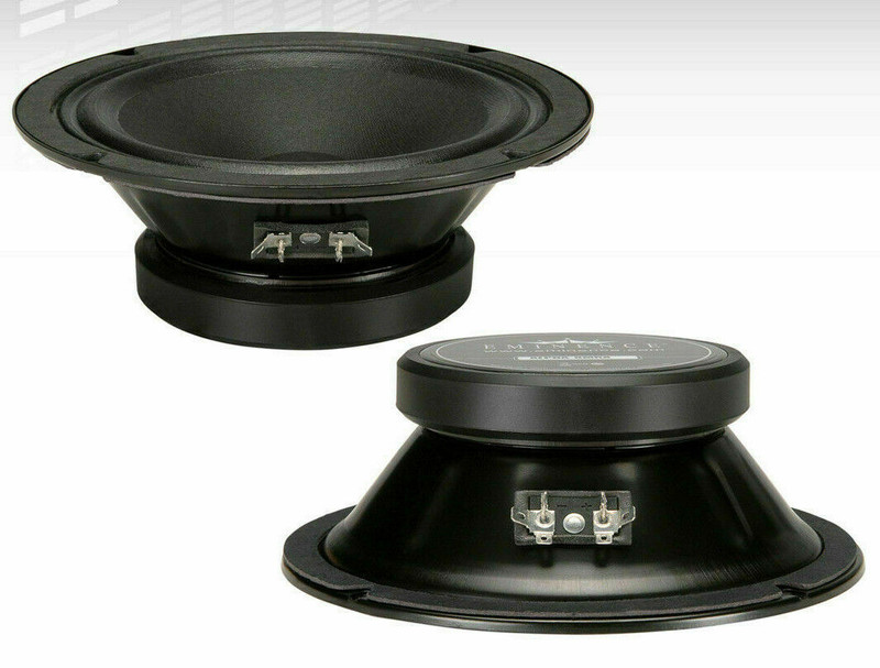 2x Eminence Alpha-8MRA 8" Sealed Back MidRange Speaker 250W Bass Guitar Woofer