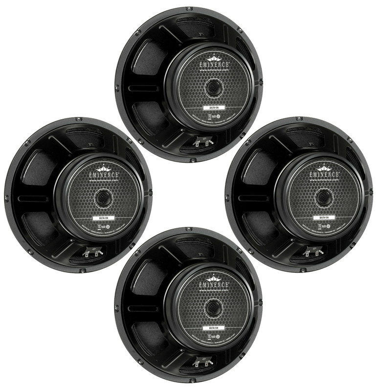 4x Eminence Delta-12A Hi-Quality 12" Mid-Bass Speaker 8-Ohms 800 Watts