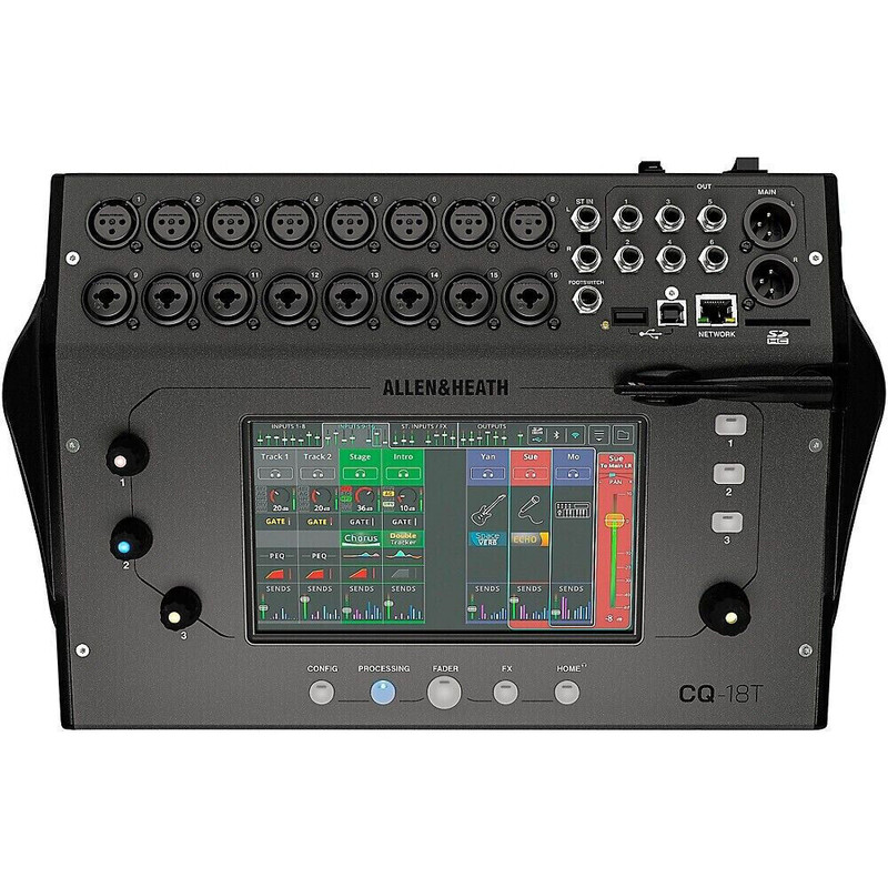 Allen & Heath CQ-18T 18-Channel UltraCompact 18in / 8out Digital Recording Mixer