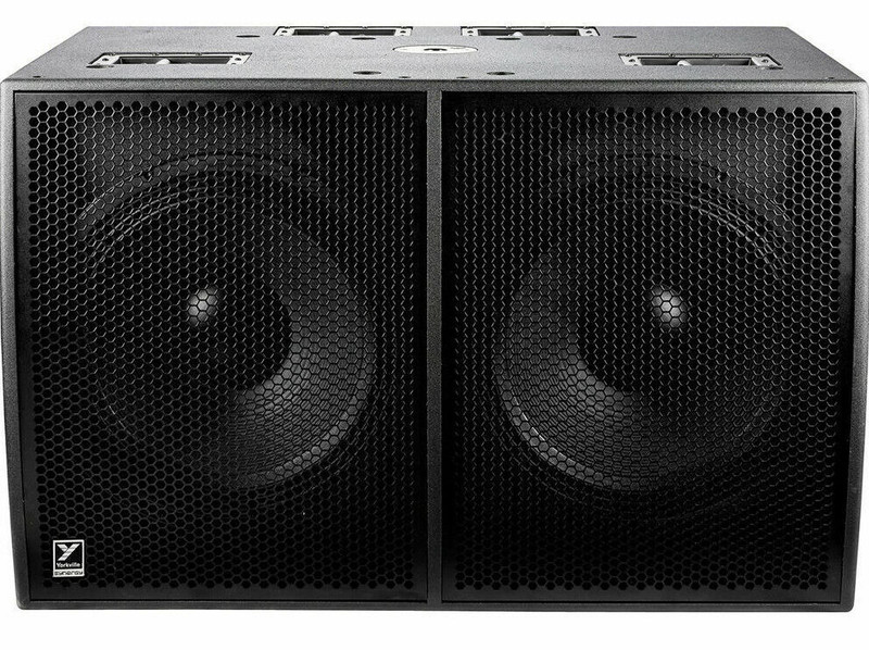 Yorkville Sound SA218S Dual 18" 12,000W Portable PA Powered Subwoofer Birch Wood