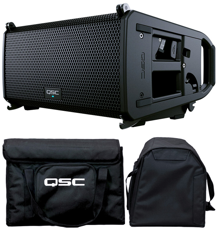 QSC LA112 12" Portable 2-way Powered Line Array 2400W DJ PA Speaker + LA112-Tote