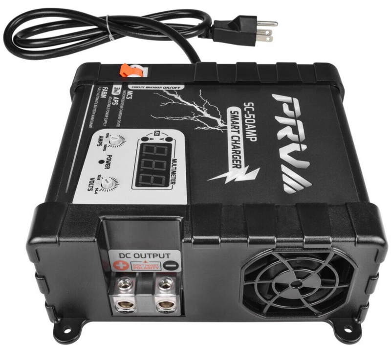 PRV SC-50AMP 3-in-1 Automotive Battery Charger / Power Supply / Smart Maintainer