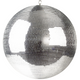 ProX MB-24 24" Mirror Disco Ball Bright Silver Reflective Indoor DJ Sphere w/ Hanging Ring for Lighting