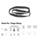 ProX XT-SLINGR09 9ft SpanSet slings truss rigging SteelTex Round Stage with aircraft steel cable inside