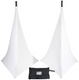 ProX X-SP3SC-WX2 Two-Pack Three Side Speaker Stand Cover Scrim - White with Bag