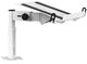 ProX XF-B3LSWH White Universal Side Laptop Shelf Mounting Stand for Humpter W...
