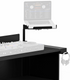 ProX XF-B3LSBL Universal Side Laptop Shelf Mounting Stand for B3 DJ Table Workstation by Humpter - Black