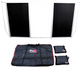 ProX XF-5X3048W, Aluminum 5 Panel - White Frame DJ Facade, W-SS Quick Release, with Black & White Scrims