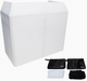 ProX XF-MESA MK2, Mesa MK2 DJ Facade Table Station Includes White & Black Scrims & Padded Carry Bag