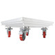 Prox XSQ-10W StageQ Locking Staging 10" Height Stage Legs with 5" Rubber Steel Casters / Set of 4