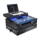 ProX XS-OMNISDUOLTBLLED Pioneer AlphaTheta OMNIS-DUO DJ Controller case w/ Laptop Shelf & LED - All Black