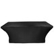 ProX X-ST6BL DJ Table Scrim, 6' Black Stretch Spandex Cover with Bag
