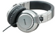 Gemini DJX-500 Professional DJ Headphones comfortable and soft ear pads, silver