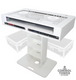 ProX XZF-DJCTW2UCASE Control Tower DJ Podium w/ Road Cases for DDJ-REV7, XDJ-XZ, FLX10, RANE Four - White